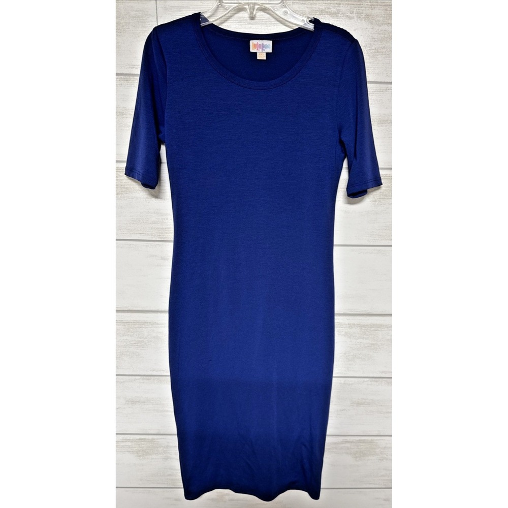 LuLaRoe Women's Ladies Short Sleeve Dress Size XXS Julia Blue Simply comfortable